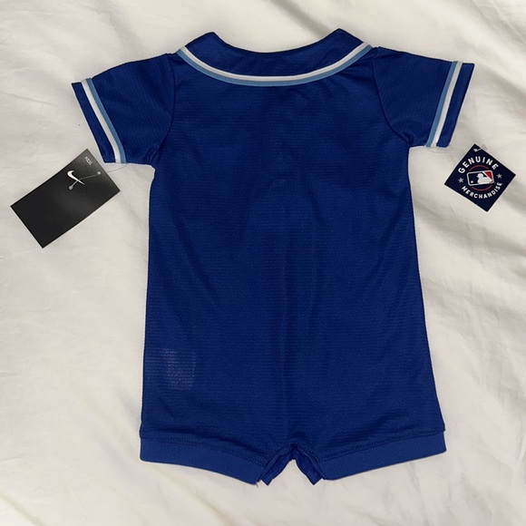 NWT genuine NIKE KANSAS CITY ROYALS BABY BLUE ROMPER JERSEY BASEBALL JERSEY - Picture 9 of 9